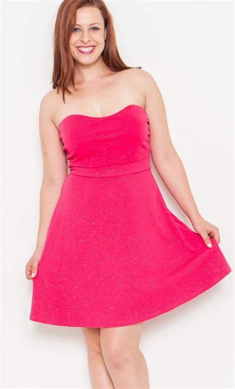 Plus Size Hot Pink Dress Pluslook Eu Collection