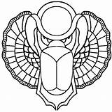 Scarab sketch template