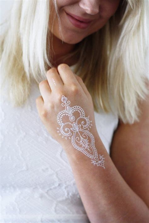 white henna temporary tattoo white henna henna designs diy tattoo