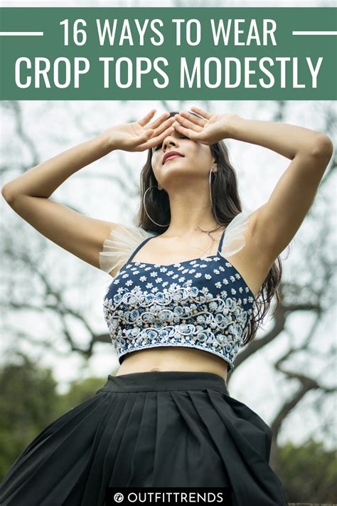 Modest Crop Top Outfits 16 Ways To Wear Crop Tops Modestly In 2022