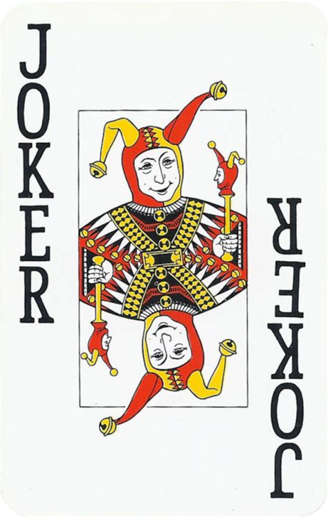 joker playing card  shown  black  white   orange clown