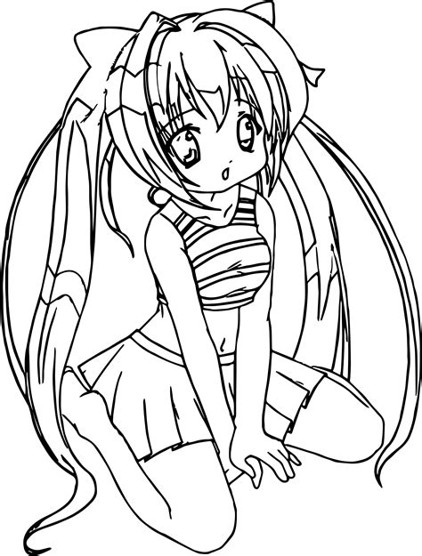 anime girl coloring pages bestofcoloringcom afvere