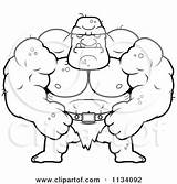 Buff Coloring Ogre Tough Cartoon Vector Outlined Drawing Clipart Pages Thoman Cory Guy Illustration Royalty Bodybuilder Designlooter Happy Getdrawings 2021 sketch template