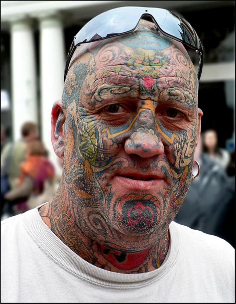 facial tattoo tattooed america