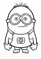 Minion Bob Pages Coloring Colouring Getcolorings sketch template