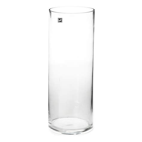 Glass Cylinder Vase Large 15dx60cmh Clear
