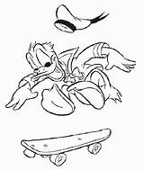 Skateboard Duck sketch template