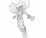 Thor Capcom Marvel Vs Coloring Pages Fujiwara Yumiko sketch template
