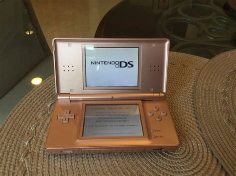Nintendo Ds Lite Metallic Rose Pink Handheld System Games Case Huge Lot
