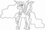 Pony Nightmare Moon Coloring Little Pages Night Library Print Getcolorings Popular Printable sketch template