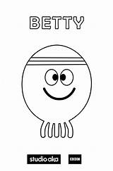 Betty Coloring Duggee Badge sketch template
