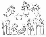 Disegni Angioletti Presepe Personaggi Ritagliare Angeli Magi Natività Archzine Nativity Bambini Idee Stilizzata sketch template