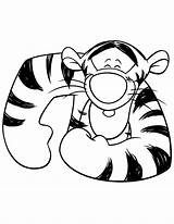 Coloring Tigger Pooh Winnie Pages Tiger Clipart Library Face Popular Coloringhome sketch template