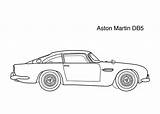 Aston Db5 4kids Sheets sketch template
