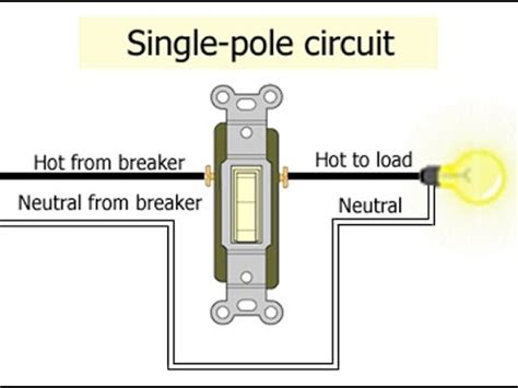 install  light switch single pole step  step youtube