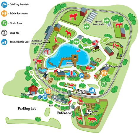 zoo map  kids images   finder