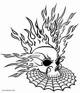 Totenkopf Ausmalbilder Skull Flames Coloriage Skulls Cool2bkids Flaming Magique Muster Colorings Imprimer sketch template