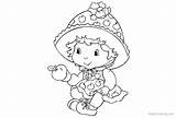 Coloring Shortcake Strawberry Pages Baby Printable Kids Adults sketch template