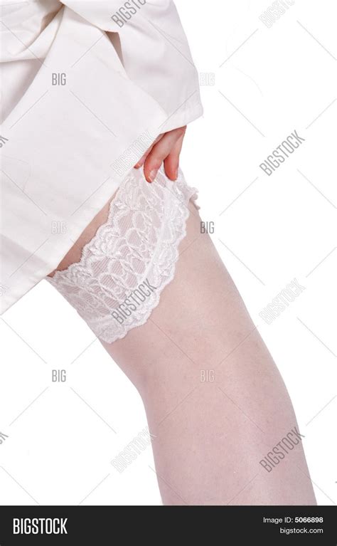 sexy nurses leg white image and photo free trial bigstock