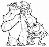 Coloring Pages Mike Sulley Monsters Getcolorings Color Advice sketch template