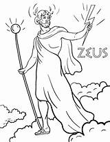 Zeus Griechenland Götter Mythologie sketch template