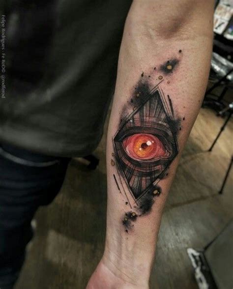 red eye watercolor tattoo eye tattoo watercolor tattoo tattoos