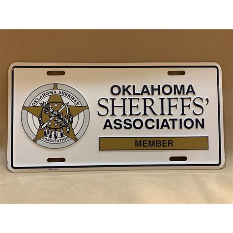 member license plate oklahoma sheriffs association