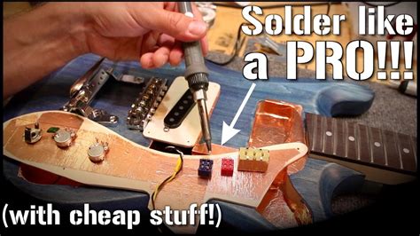 guitar wiring  soldering basic technique tutorial youtube
