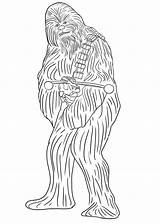 Chewbacca Arma Segurando Freund Wookiee Chewbecca Planeten Kashyyyk Colorironline sketch template