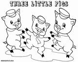 Pigs Three Little Coloring Pages Preschool Pdf Preschoolers Drawing Story Pig Colouring Printable Fun Clipart Cartoon Print Sheets Draw Book sketch template