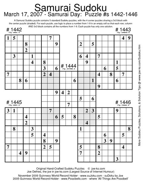 printable samurai sudoku puzzles spellen sudoku puzzles
