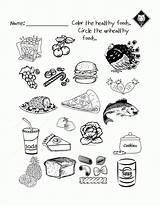 Eating Unhealthy Habits Activity Junk Health Saludables Versus Alimentarios Nutricional Hábitos Sanos Educativo Nutricion Saludable Ribera sketch template