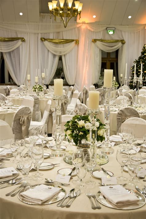 gorgeous wedding table setting    club  neutral tones create   classic