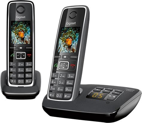 gigaset ca duo telephone sans fil avec repondeur noir amazonfr high tech