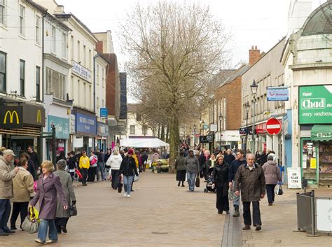 mansfield high street nottinghamshire mansfield town sherwood forest