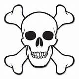 Skull Pirate Coloring Crossbones Pages Stencil Party Kids Colouring Choose Board Cutout sketch template