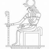 Coloring Pages Egyptian Ra Egypt God Gods Ancient Hellokids Goddesses sketch template