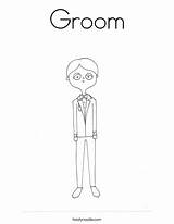 Coloring Groom Pages Print Getcolorings Color sketch template