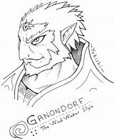 Ganondorf Pages Coloring Link Ganon Zelda Legend Template sketch template