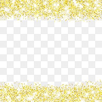update  imagen gold glitter border transparent background