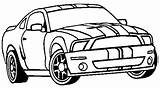 Mustang Coloring Ford Pages Shelby Gt Car Clipart Drawing Cobra Gt500 Cars F250 Print Sheets Model Fox Kids Body Color sketch template