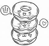 Donuts Donut Coloriages Helado Morningkids Bonjourlesenfants Kostenlos Kleurplaat Chibi Essen Malvorlagen Ausmalen Dessiner sketch template