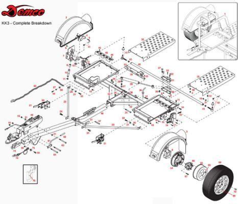 master tow dolly parts diagram