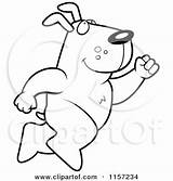 Dog Big Leaping Coloring Clipart Cartoon Cory Thoman Outlined Vector 2021 sketch template
