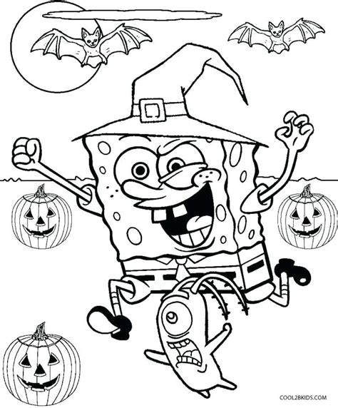 happy halloween printable coloring pages  getdrawings