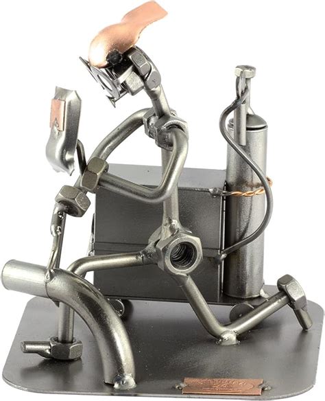 steelman  figurine en metal soudeur    germany  idees cadeaux  sculpture dacier