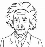 Einstein Albert Coloring Getdrawings Pages sketch template