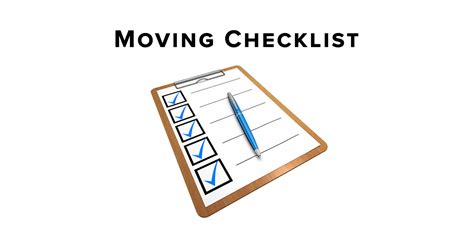 moving checklist covering  basics moving relo