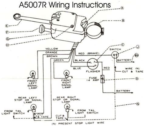 sivia wire turn signal switch wiring diagram  golf cart lights