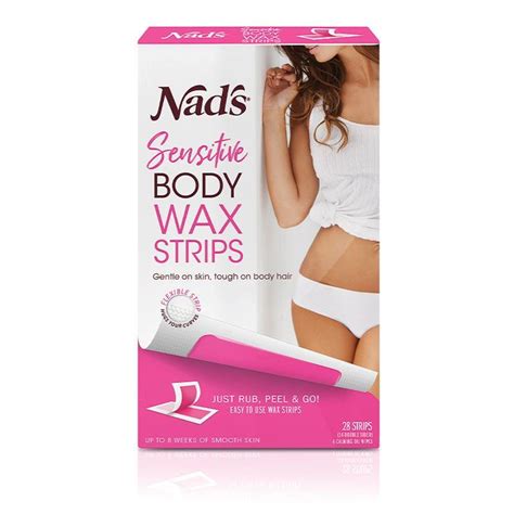 buy nad s body wax strips for sensitive skin 28 pack online at chemist